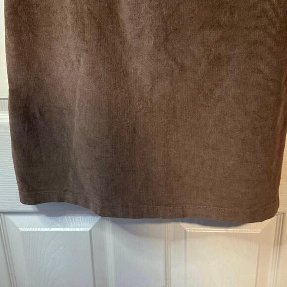 Hollister NWT Brown Corduroy Sleeveless Mini Dress Jumper Size L Preppy Academia - Picture 3 of 9